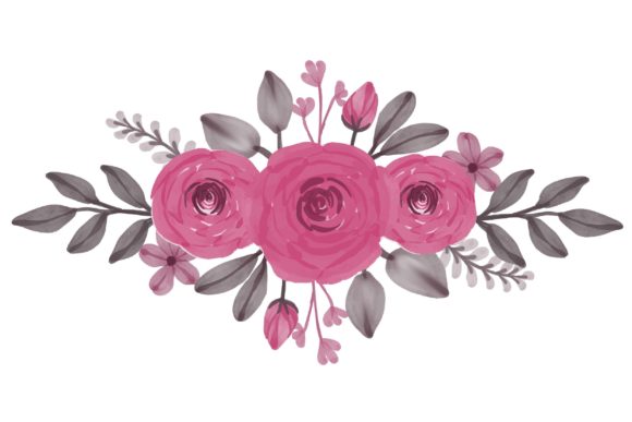 Arrangement of Pink Roses Watercolor: A Versatile Artwork