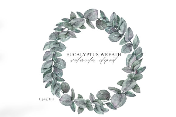 Christmas Eucalyptus Wreath Clipart: A Versatile Tool for Creative Projects