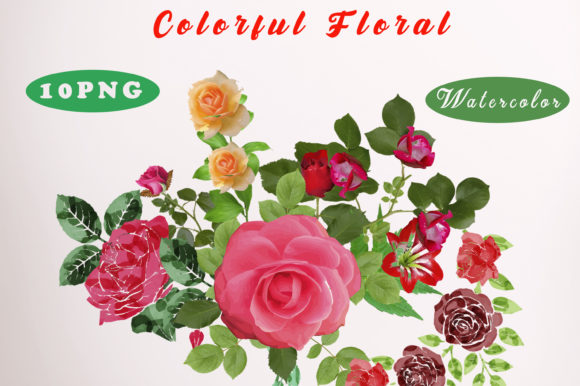 Explore the Beauty of Clipart Watercolor Flowers Design