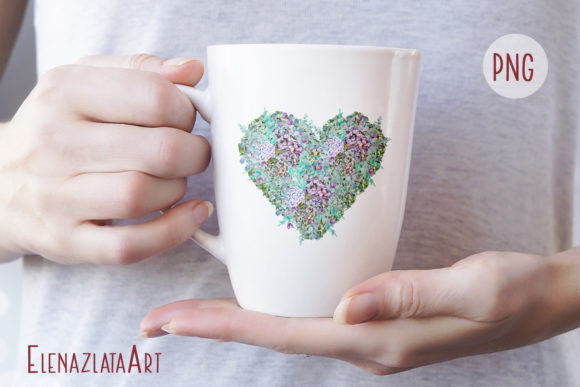 Valentines Hydrangea Heart Clipart: A Versatile and Charming Design Choice