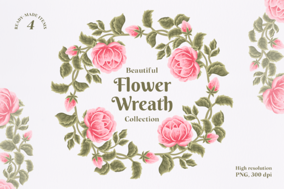 Vintage Pink Peony Flower Wreath Set: A Strategic Tool for Enhancing Visual Appeal