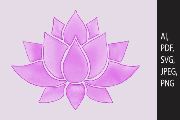 Watercolor Flower Design SVG Cut File: A Versatile and High-Quality Graphic Resource