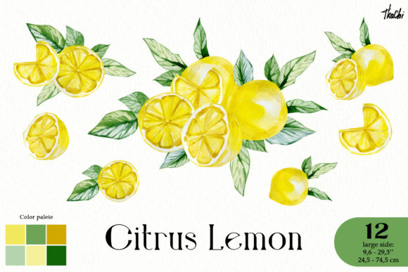 Watercolor Lemon Clipart: A Vibrant Addition to Your Creative Projects