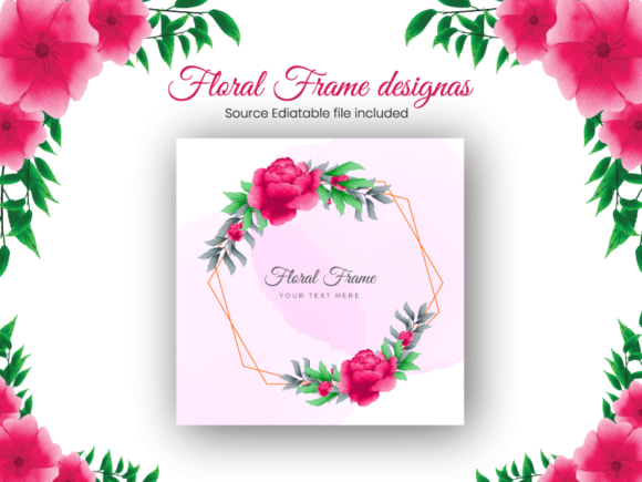 Welcome to the World of Colorful Flowers Watercolor Elements